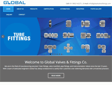 Tablet Screenshot of globalvalvesfittings.com